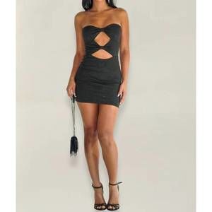 NEW CHE BY CHELSEY crystal mini dress in midnight